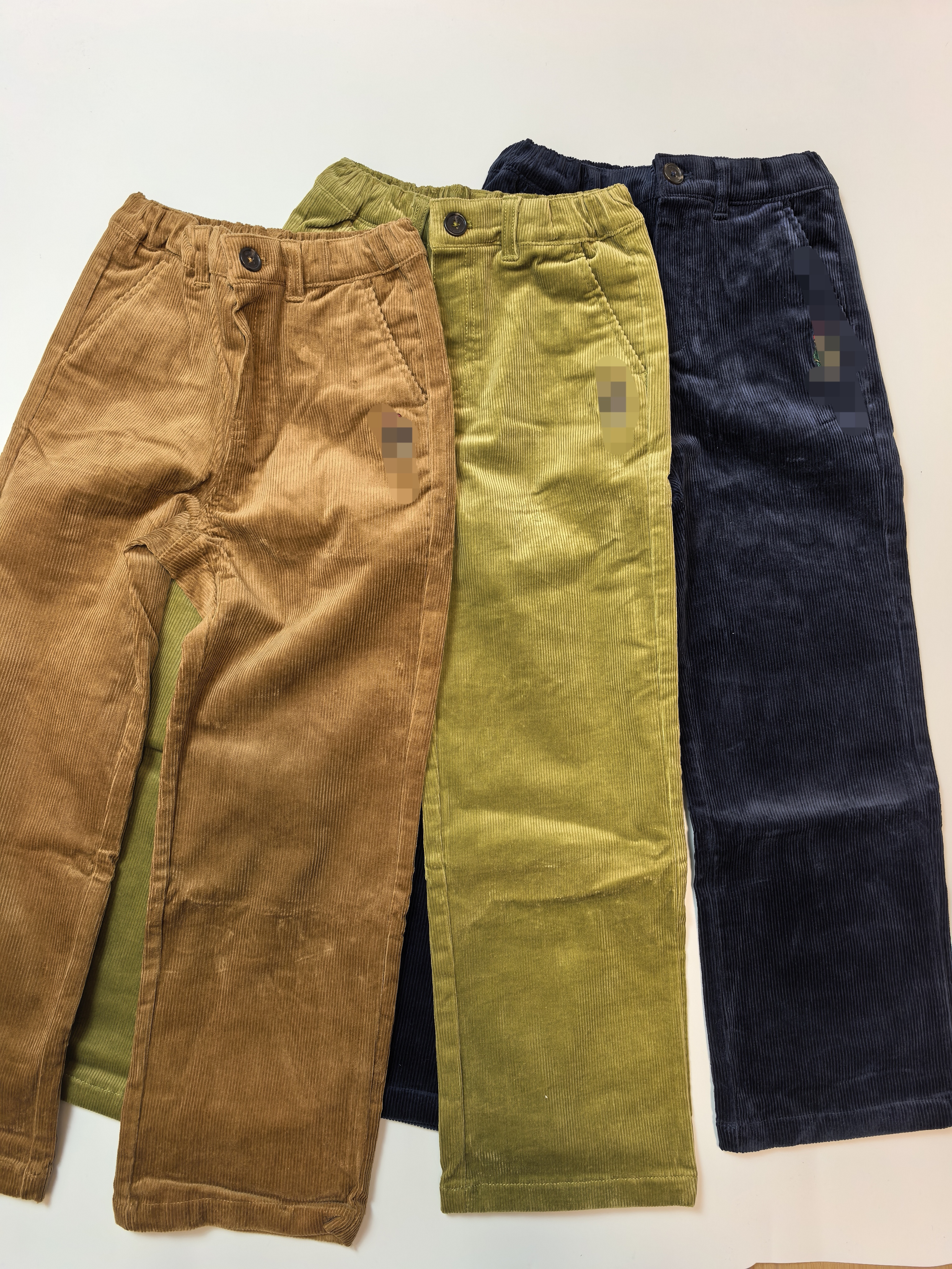 0684 120 130 140 150cm春秋款厚实灯芯绒 男童小熊刺绣 休闲长裤