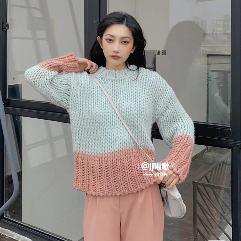 @CNE 北欧潮牌 20新品纯元 奶油冰淇淋色渐变圆领针织衫 男女同款在类目 女装/女士精品, 毛衣中 - 来自Buy2taobao.com提供专业的淘宝代购服务