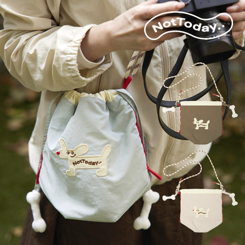 NotToday大耳狗束口相机包防泼水