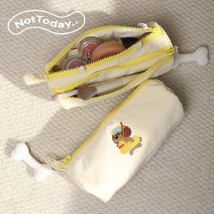 NotToday|潜水小狗化妆包 旅行便携化妆品化妆刷收纳笔筒学生笔袋