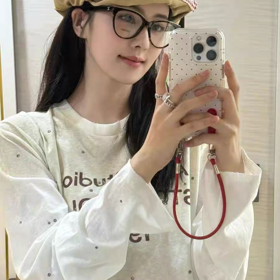 get白鹿同款原版简约红波点适用iPhone15promax苹果14手机壳13pro防摔1211新款16promax女xsxr双层78plus高级