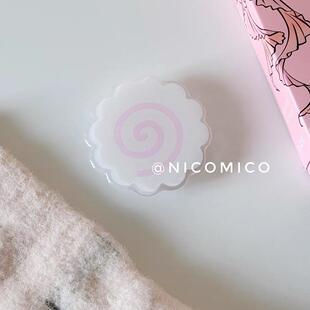 趣味ins风可爱鱼饼适用Magsafe磁吸手机气囊支架可伸缩折叠粘贴式