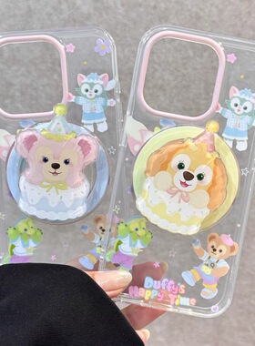 可爱卡通雪莉玫饼饼公仔磁吸支架适用iPhone15promax苹果14手机壳13pro防摔1211超火16promax软xs/xr女78plus
