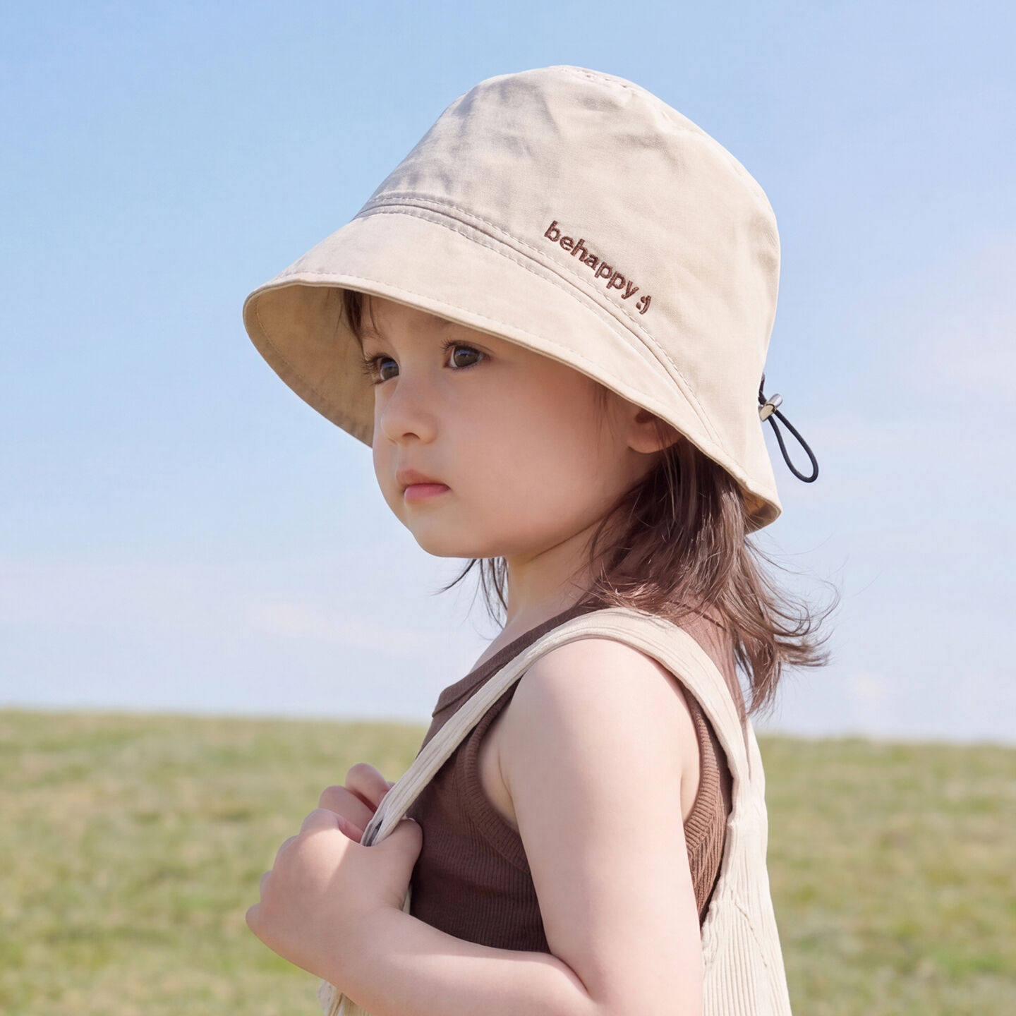 儿童帽子渔夫帽春夏季宝宝遮阳帽防晒帽男童女童盆帽太阳帽水桶帽