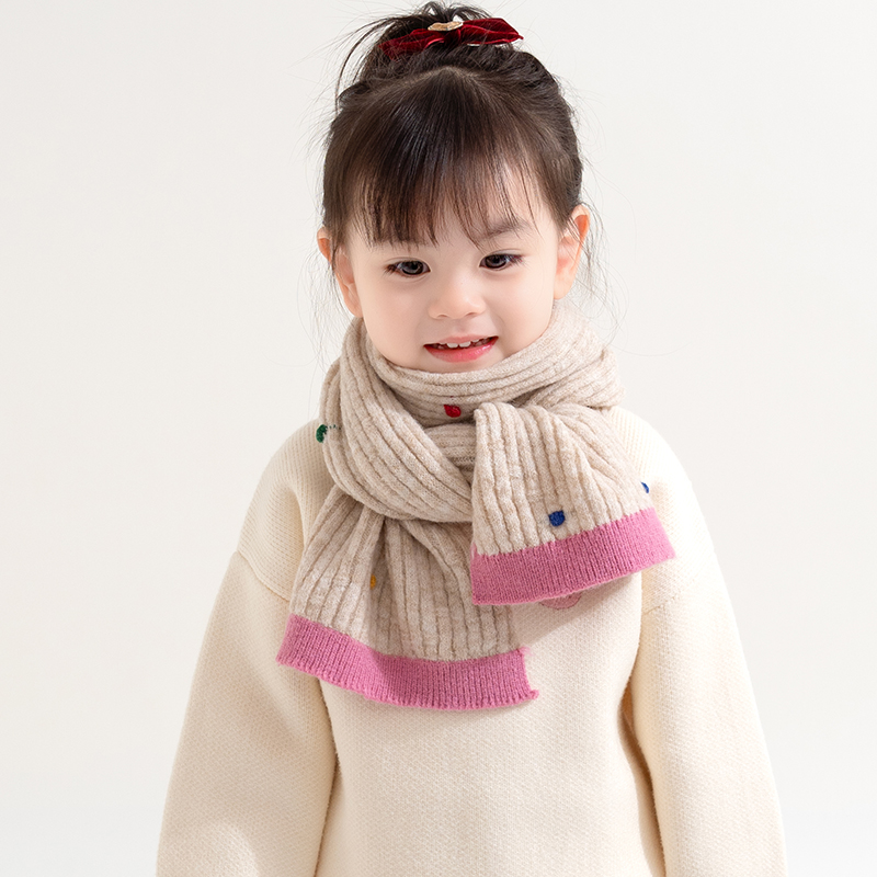 冬季男女宝宝防风保暖儿童围巾