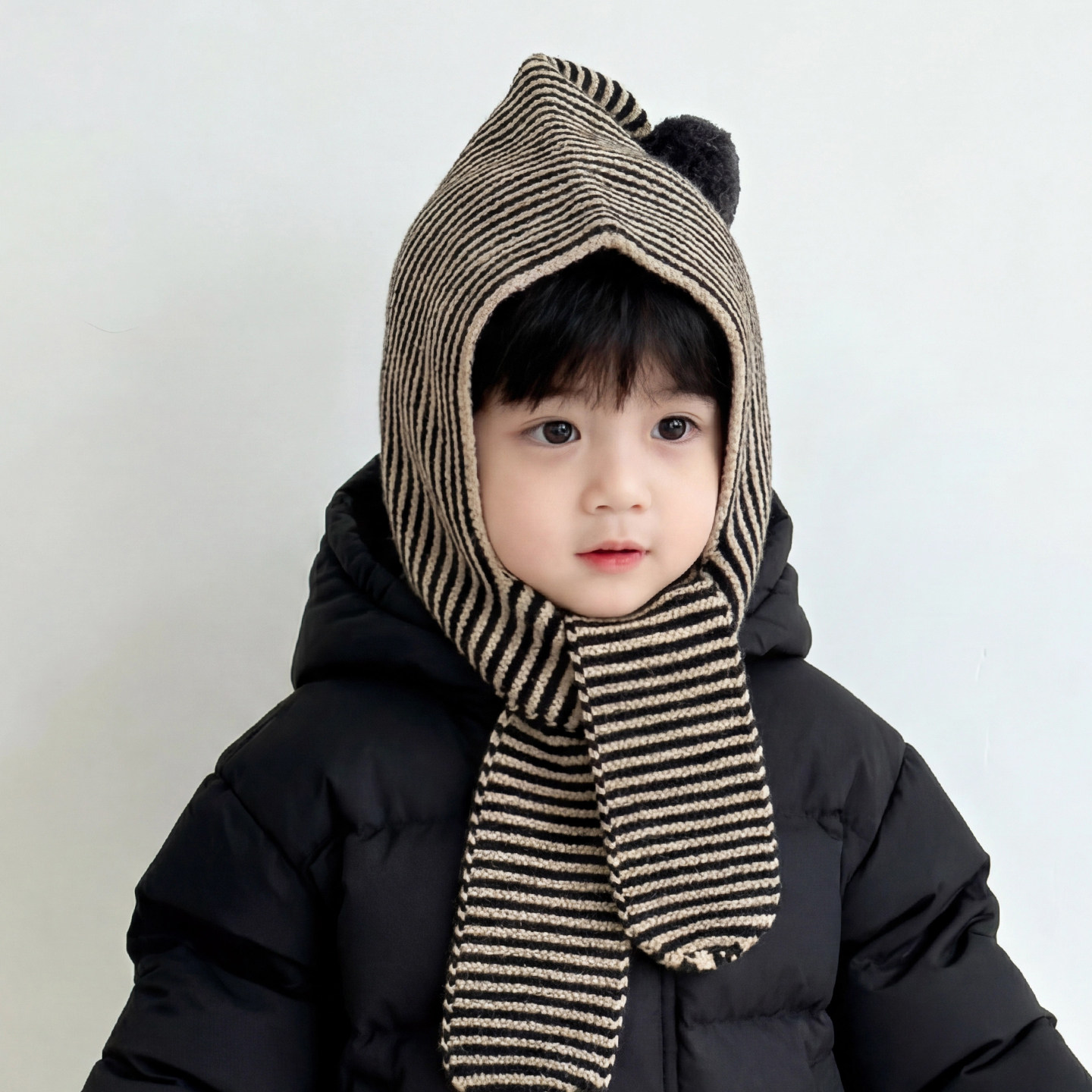 儿童帽子毛线帽秋冬季宝宝针织帽保暖帽护耳帽男童女童包头帽套头,童装/婴儿装/亲子装,帽子,淘宝优惠券,粉丝福利购,淘宝优惠卷