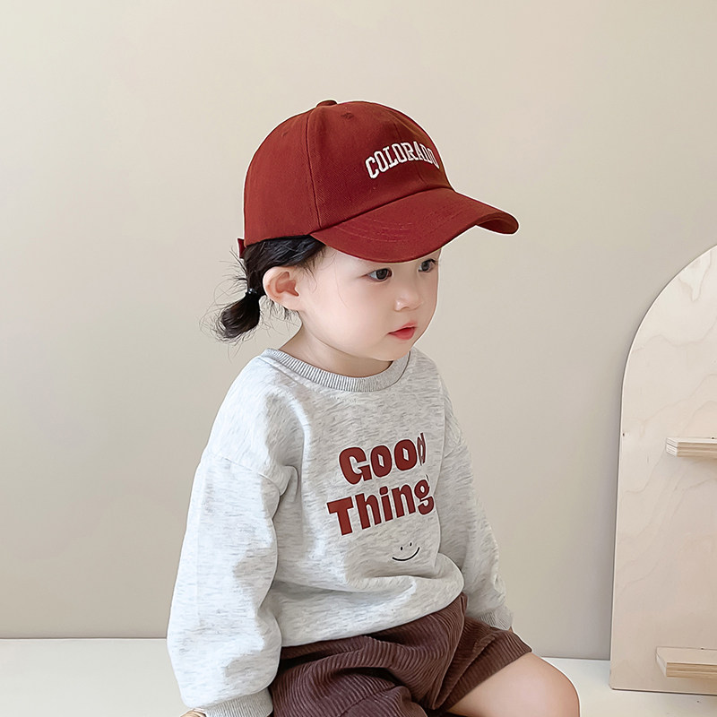 儿童鸭舌帽春秋季字母刺绣棒球帽潮酷宝宝帽子男童女童百搭遮阳帽,童装/婴儿装/亲子装,帽子,淘宝优惠券,粉丝福利购,淘宝优惠卷