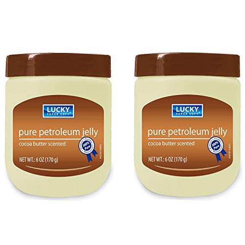 Lucky Super Soft Pure Petroleum Jelly Cocoa Butter 6 Oz(2 P