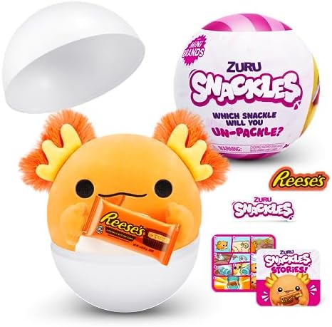 Snackles Small Sized 5.5 inch Snackle Plush by ZURU(Random