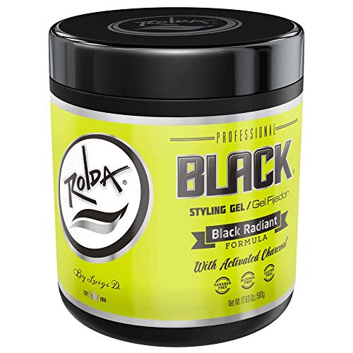 Rolda Black Styling Hair Gel Extra Strong Hold 17.6oz