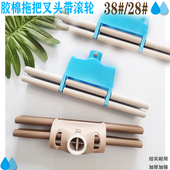胶棉拖把塑料配件滚轮挤水滚轮钢管叉头273338吸水海绵拖布不锈钢