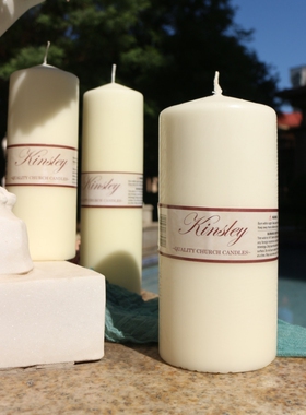 无烟无味欧式经典大蜡烛家用停电照明应急防灾教堂圆柱粗腊出口白