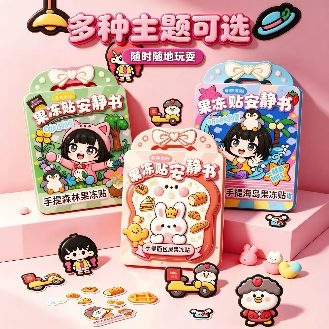 手提式果冻贴安静书咕咕嘎嘎