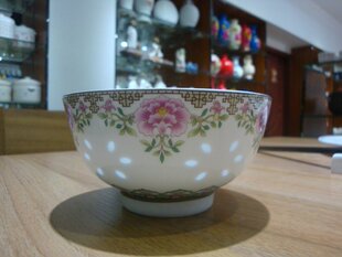 玲珑碗 碗套装 4.5寸玉玲珑餐具  美仪陶瓷米饭碗 上好精品10只