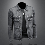 2026春装新款男士休闲牛仔夹克衫水洗外套工装款N9638P138镂空，男装夹克，电商D230