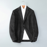 2025秋冬男士双面羊毛夹克西服外套暗纹毛呢大衣Y6603P330控598，男装毛呢大衣，电商D230