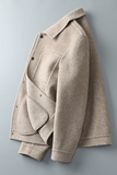 羊绒西装2024秋冬男士双面羊绒夹克外套毛呢大衣Y827P385控698，男装毛呢大衣，电商D230