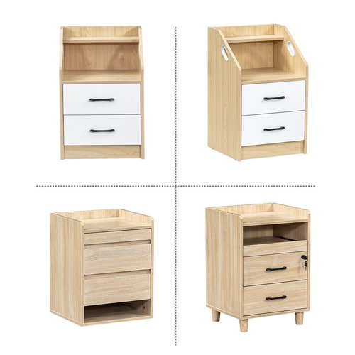 养老院木质床头柜适老化家具收纳柜敬老院康养中心环保板储物柜