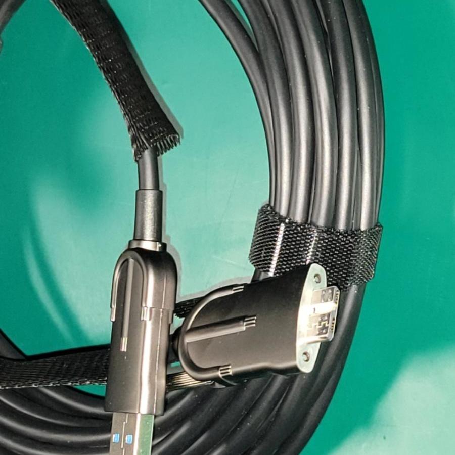 USB 3.0 光纤 AOC 数据线 A MicroB 海康 大恒华睿basler工业相机图片
