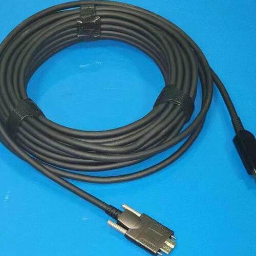 USB3.0工业相机线缆Micro-B公数据线带锁高柔拖链光纤AOC连接线缆