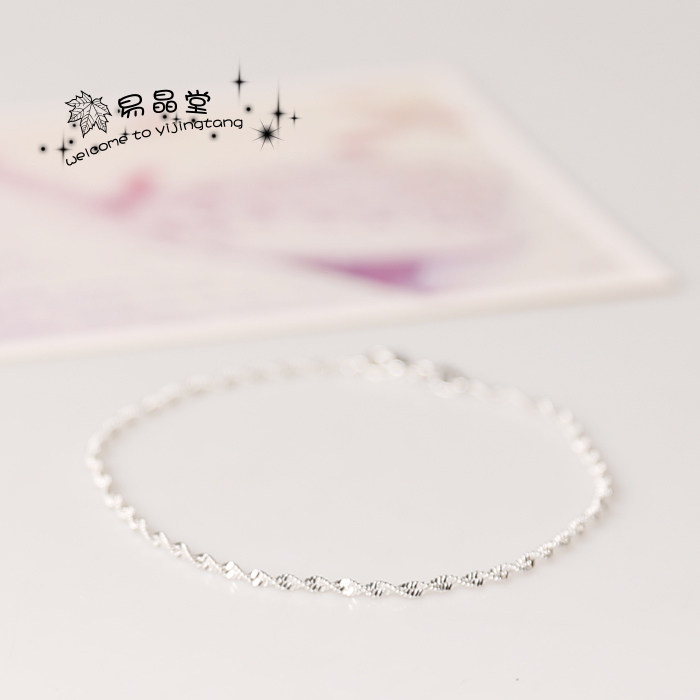 饰品韩版脚链女脚链925银