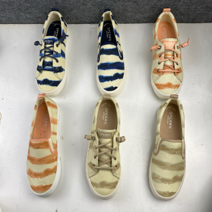 原单美国sperry女士帆布板鞋 休闲鞋 运动鞋一脚蹬乐福鞋略微偏窄