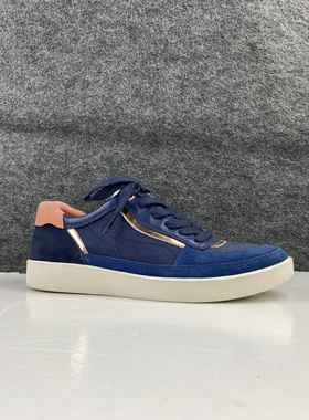 美国VIONIC女士牛皮+布撞色休闲鞋徒步鞋 足弓支撑鞋垫