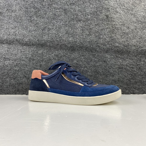 美国VIONIC女士牛皮+布撞色休闲鞋徒步鞋 足弓支撑鞋垫