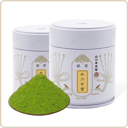 北川半兵卫抹茶粉冲饮烘焙甜品拿铁奶茶薄点茶国产抹茶粉玄璧40g