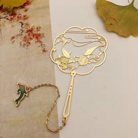 Ancient Style Metal Bookmark With Tassel And Koi Engraving thumbnail 8