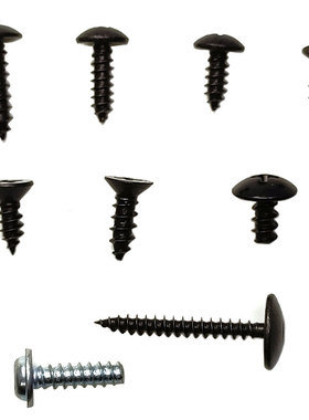 汽车黑色挡泥板螺丝叶子板内衬卡扣卡子通用型挡板镀锌自攻螺丝M6