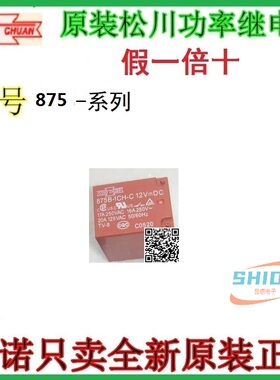 875B-1CC-C 原装正品SONGCHUAN松川继电器