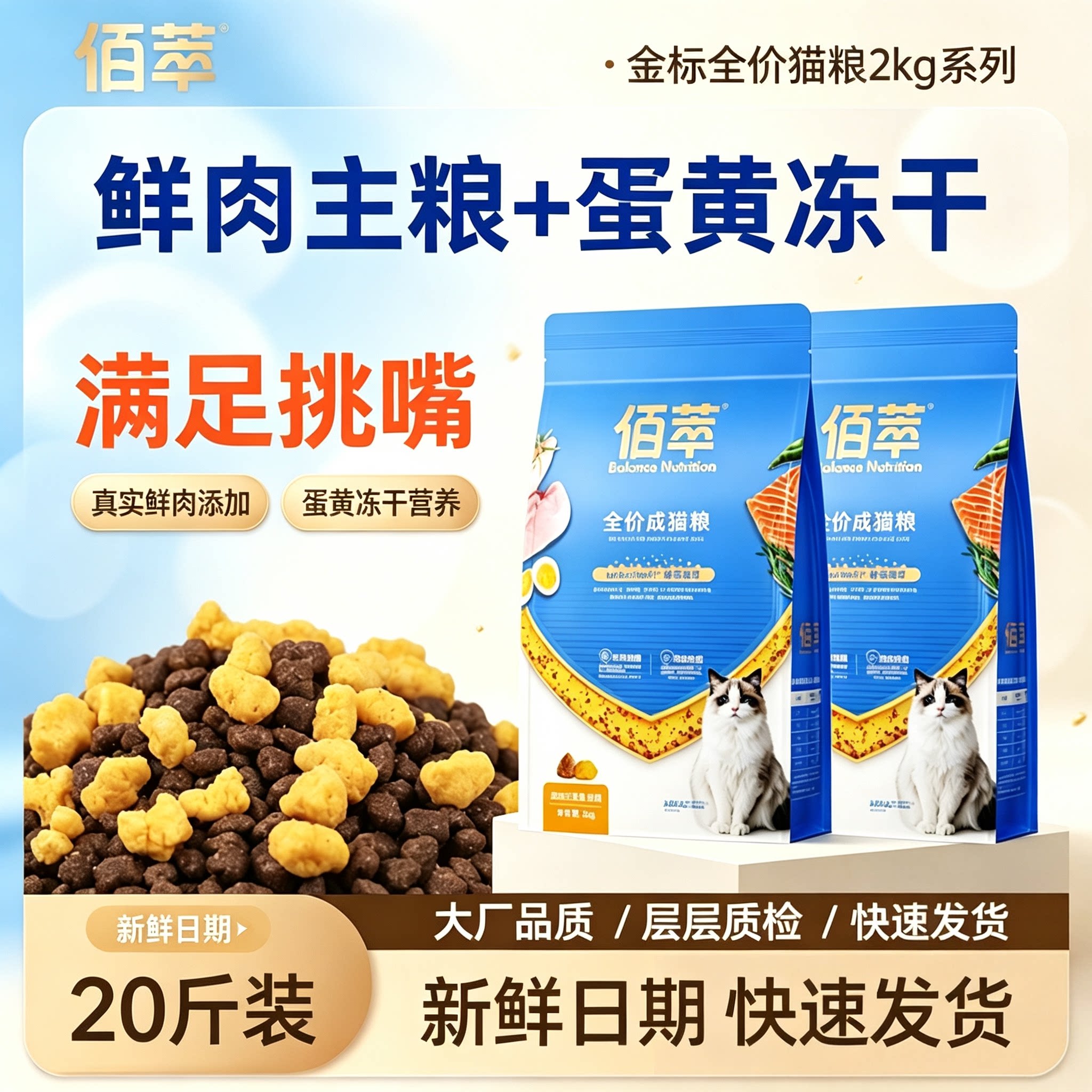 佰萃全期猫粮营养全价猫粮图片