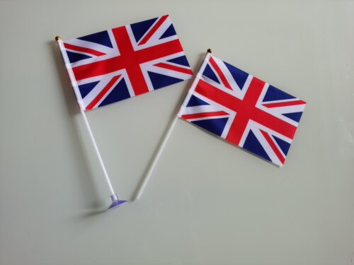 7号8号英国国旗户外旗英国国旗小旗子小国旗手挥旗带旗杆手摇旗