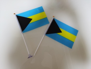 8号14*21CM巴哈马国旗可开票巴哈马小国旗手摇旗手挥旗小旗子