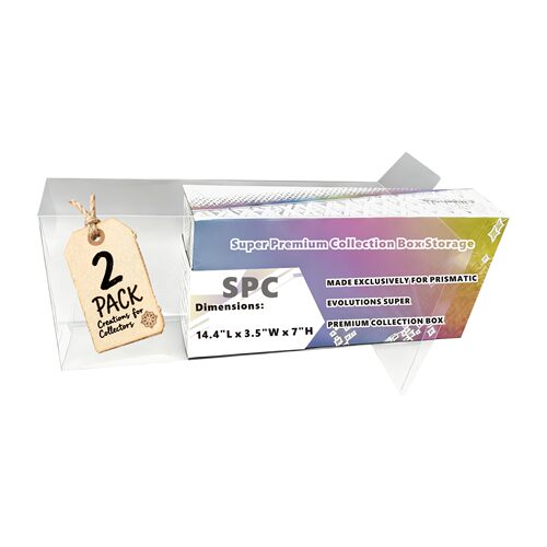 美版PTCG 伊布SPC  Prismatic Evolutions礼盒的透明收藏保护盒