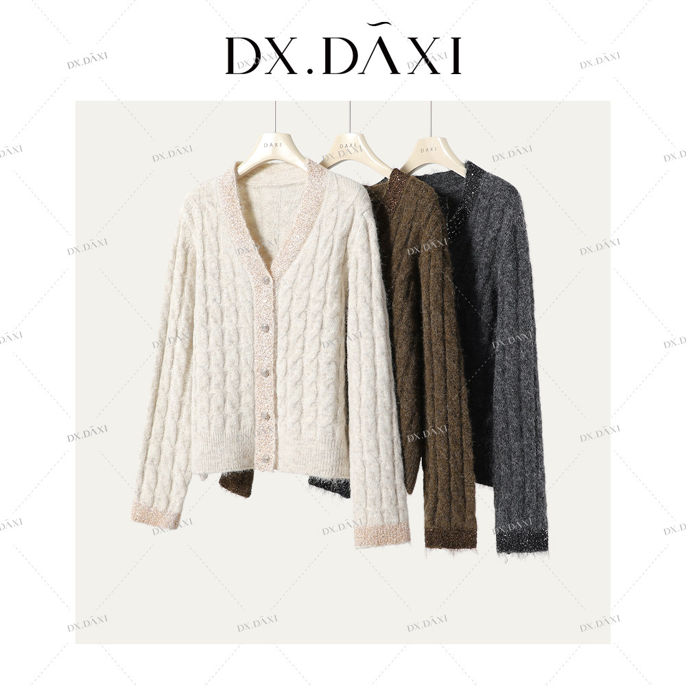 DX.DAXI【金粉世家】复古毛针织衫