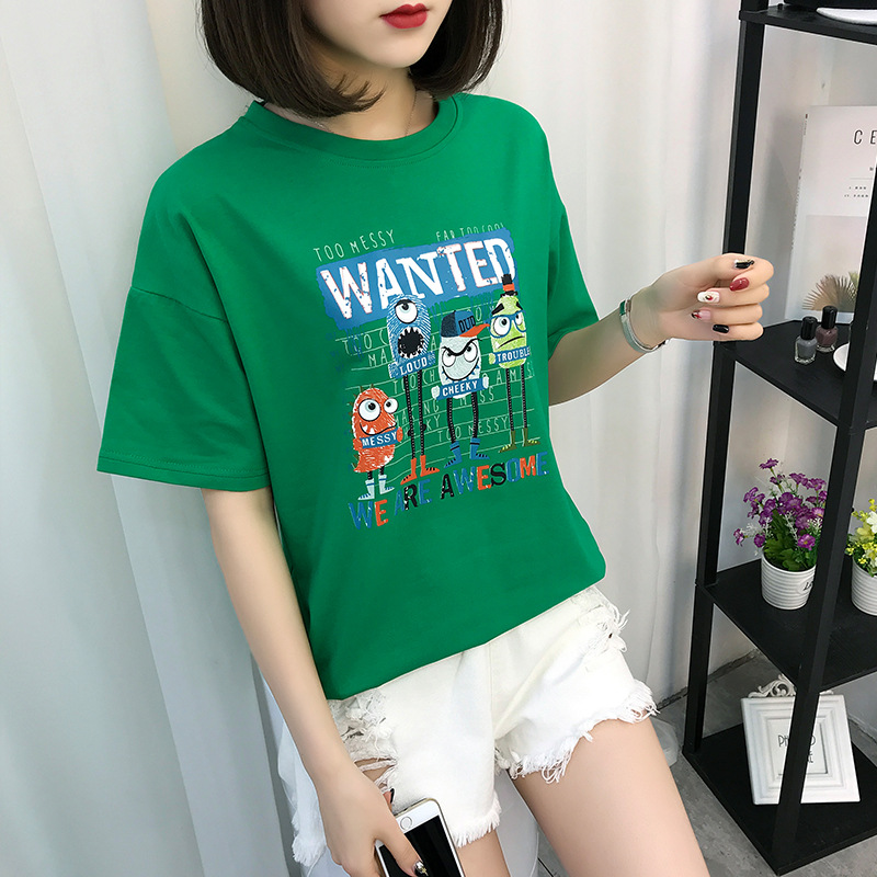 T恤小蚊子韩版时尚女装店铺新款小仙女堼上衣学生森女系校服风潮