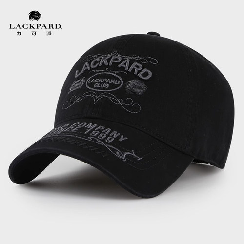 lackpard字母刺绣休闲风棒球帽