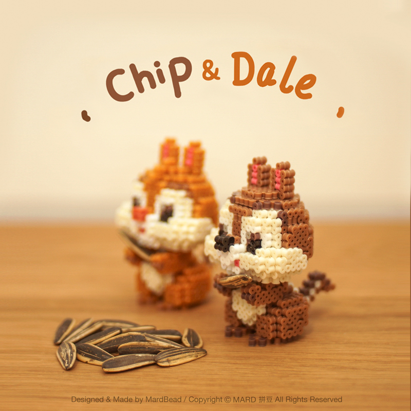 6mm 小豆 立体材料包 奇奇蒂蒂 迪士尼