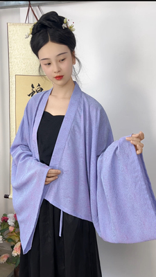 唐制法门寺提花暗纹披衫