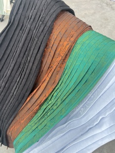 多色浮光锦汉服爆闪带裙袢 春夏百褶裙一片式 锦上堇瑟 七色浮光