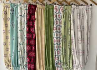 圆领袍衬裤 原创汉服唐风带包打底灯笼裤 复原风灯笼裤 锦上堇瑟