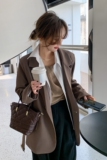 【档口现货】2023秋衬衫假两件西装上衣外套C156-P130-控188，女装西装，浙宝256