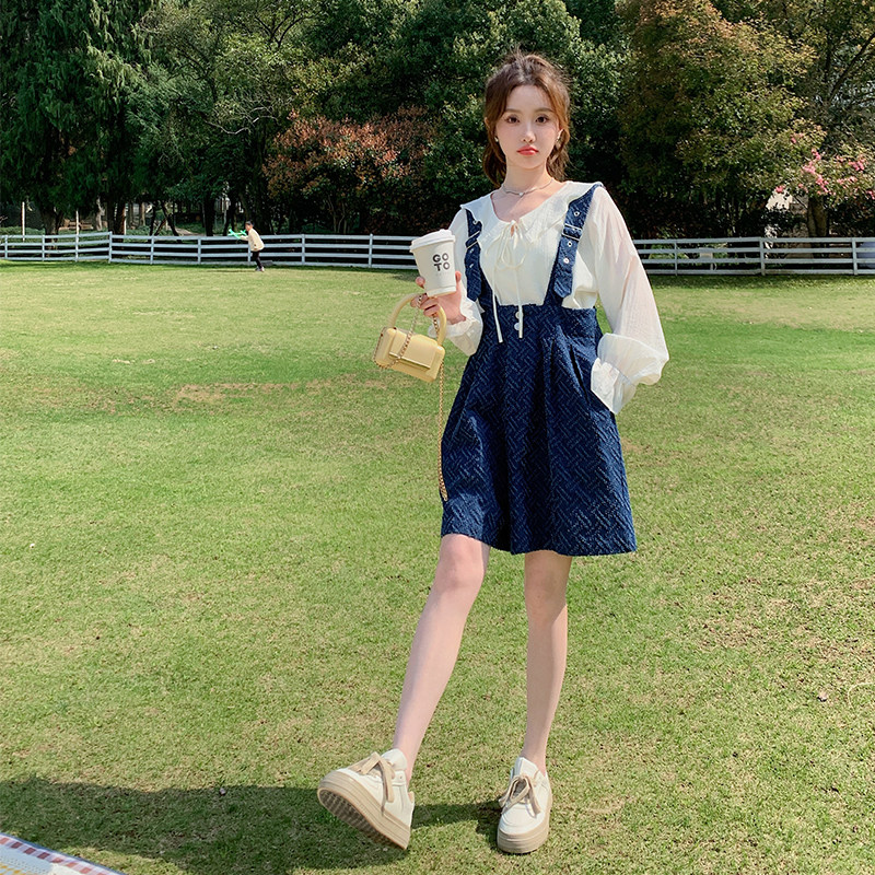 已现货2023夏短款背带裤短裤高腰宽松牛仔X361-P85-控148,女装牛仔裤,浙宝256