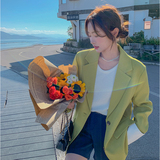 档口现货2026春西装外套袖口配色C166-P120-控198，女装西装，浙宝256