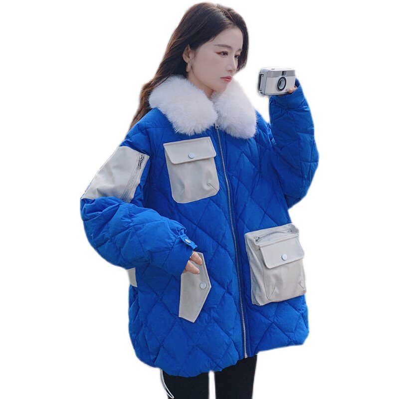 现货2023冬新款菱格90绒短款羽绒服D725-P290-控438,女装羽绒服,浙宝256