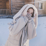 现货退货率低2022冬新款兔耳朵兔毛派克服D963-P190-控278，女装棉衣/棉服，浙宝256