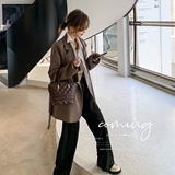 【档口现货】2023秋衬衫假两件西装上衣外套C156-P130-控188，女装西装，浙宝256