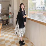 现货2026春碎花假两件卫衣裙C182-P150-控248买家秀已缩水，女装连衣裙，浙宝256